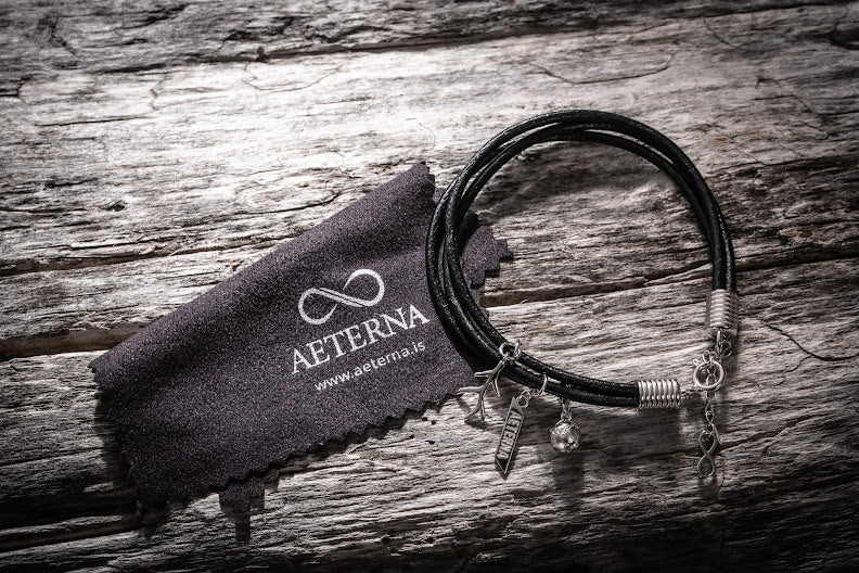 Rætur Leður armband