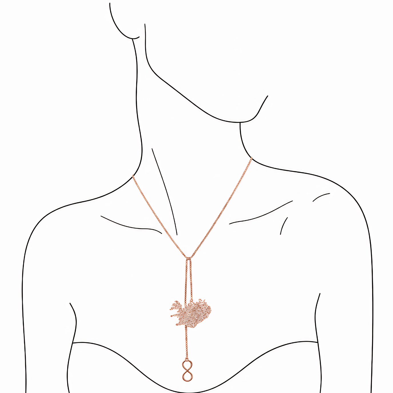 Iceland - Rosegold Necklace