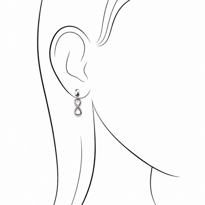Eternity Earrings - Silver