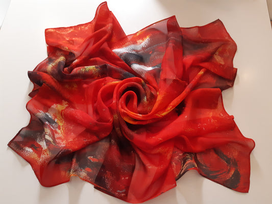 Spirits of the night scarf - FIRE