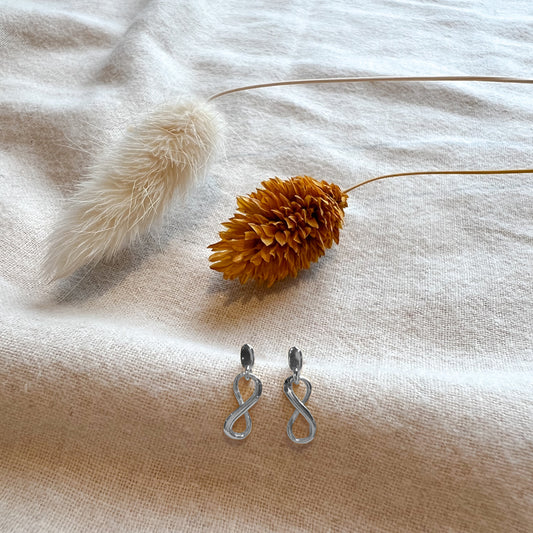 Eternity Earrings - Silver